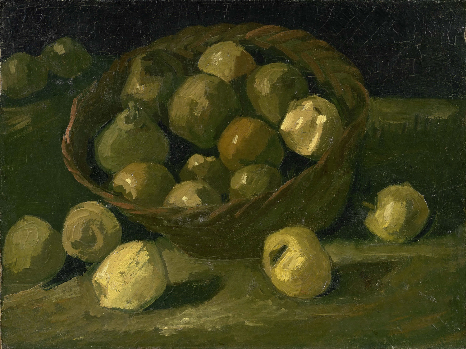 Basket of Apples2 - Oil Painting Haven