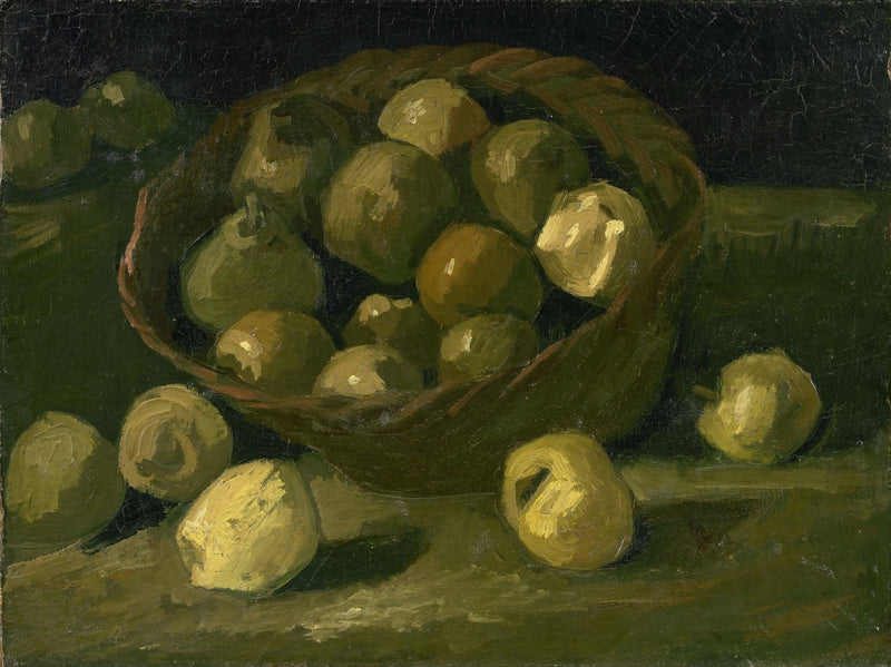 Basket of Apples2 - Oil Painting Haven Oil Painting Haven