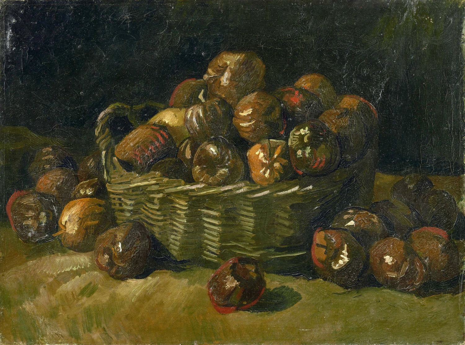 Basket of Apples - Oil Painting Haven