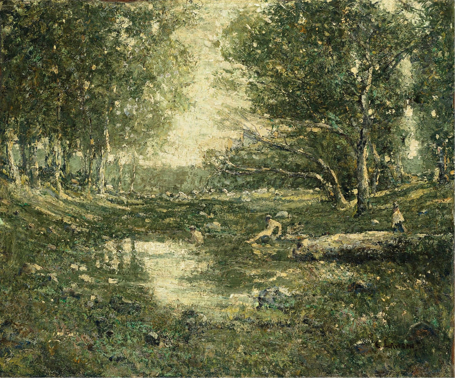 Bathers, Woodland, 1915 - Oil Painting Haven