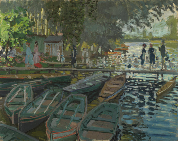 Bathers at La Grenouillere, 1869 - Oil Painting Haven Oil Painting Haven