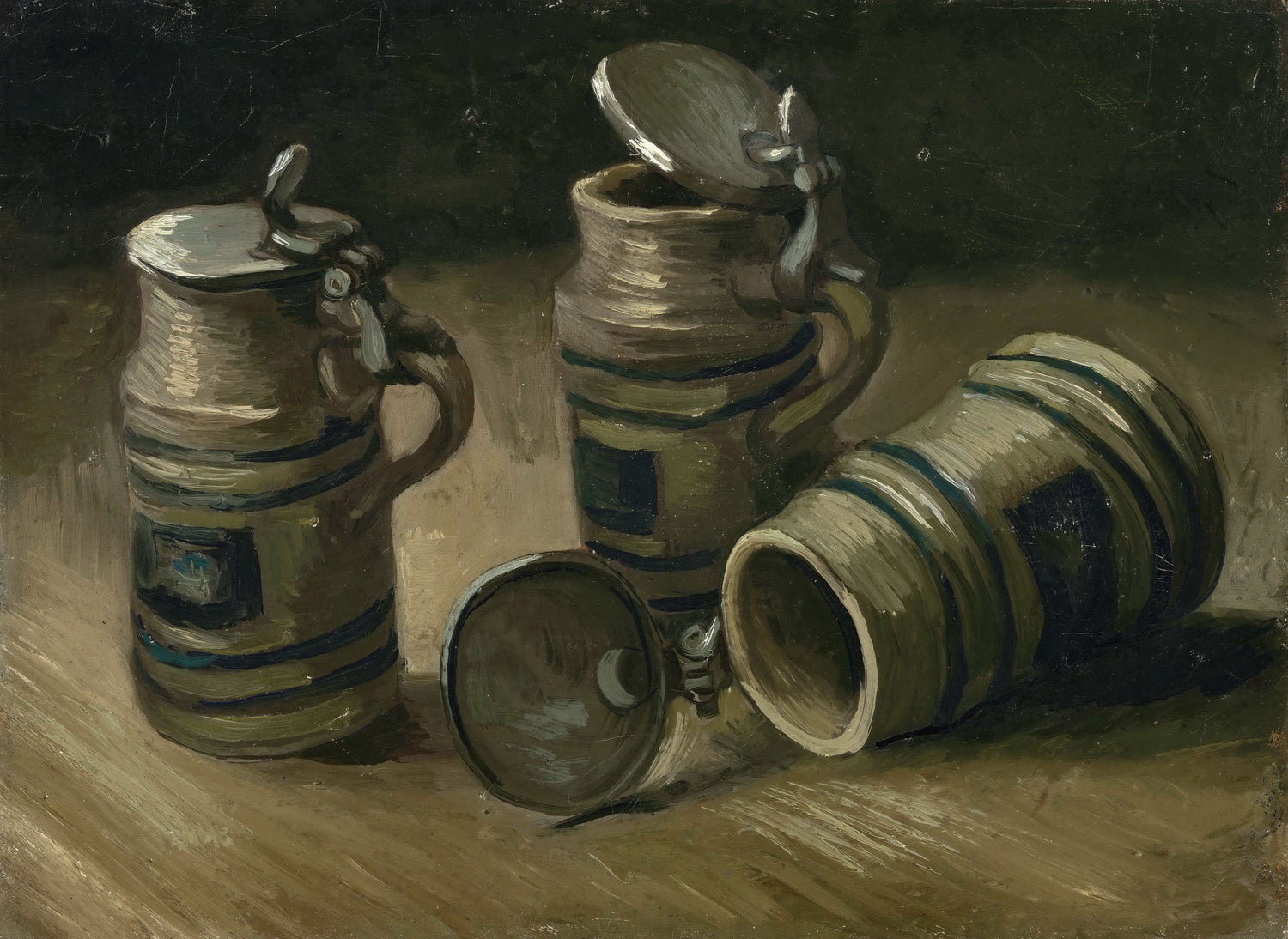 Beer Tankards - Oil Painting Haven