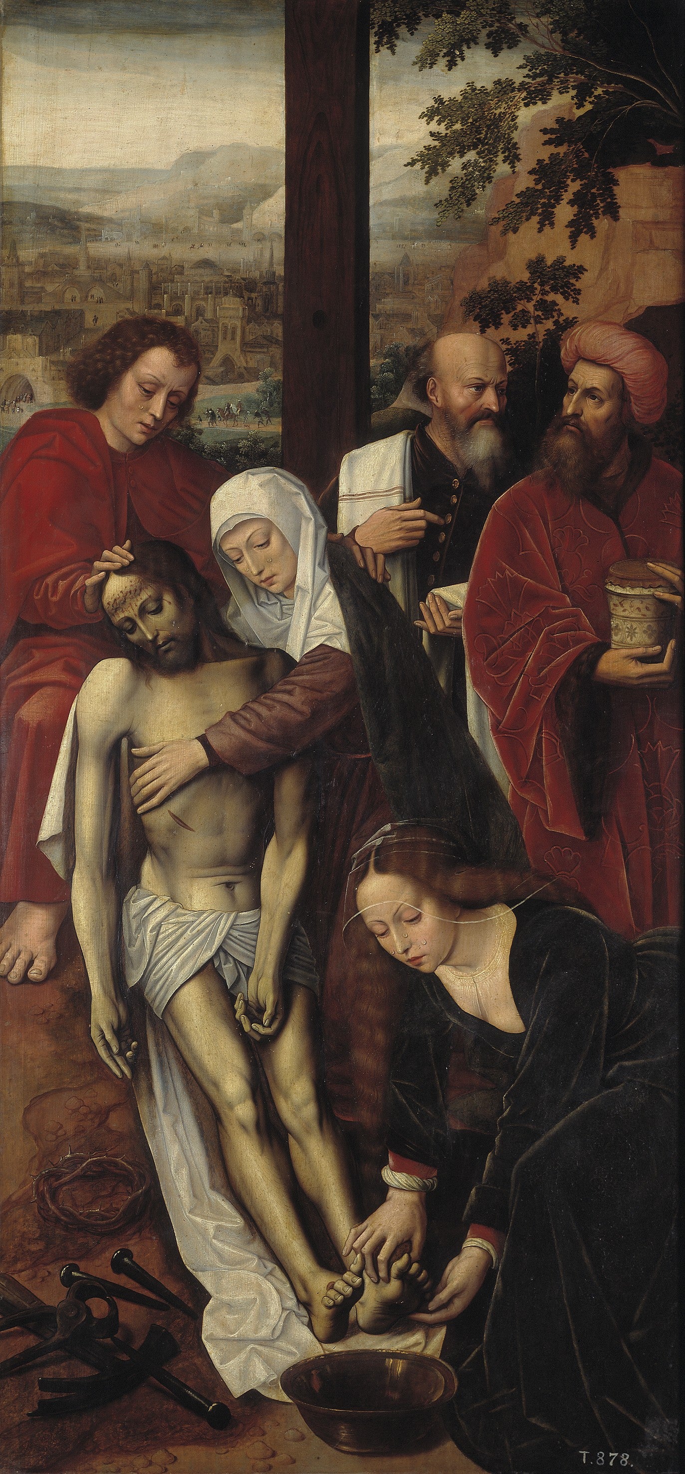 Benson, Ambrosius-La Piedad-124 cm x 60 cm - Oil Painting Haven