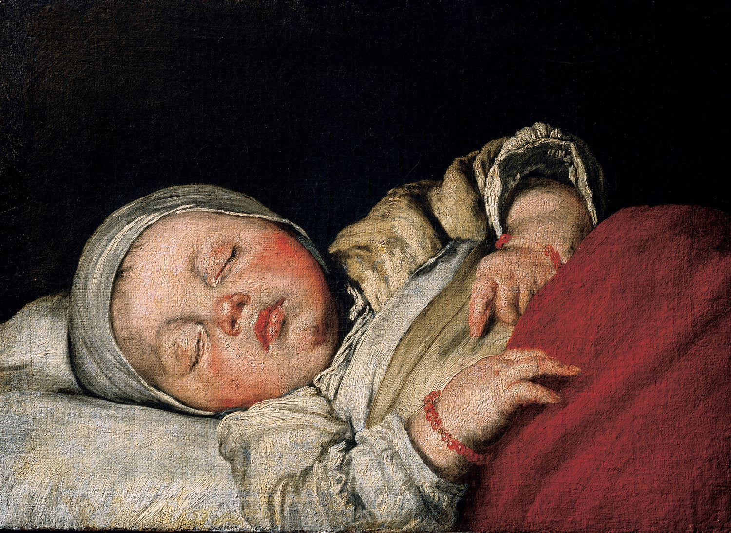 Bernardo Strozzi - Sleeping Child, after 1607 - Oil Painting Haven