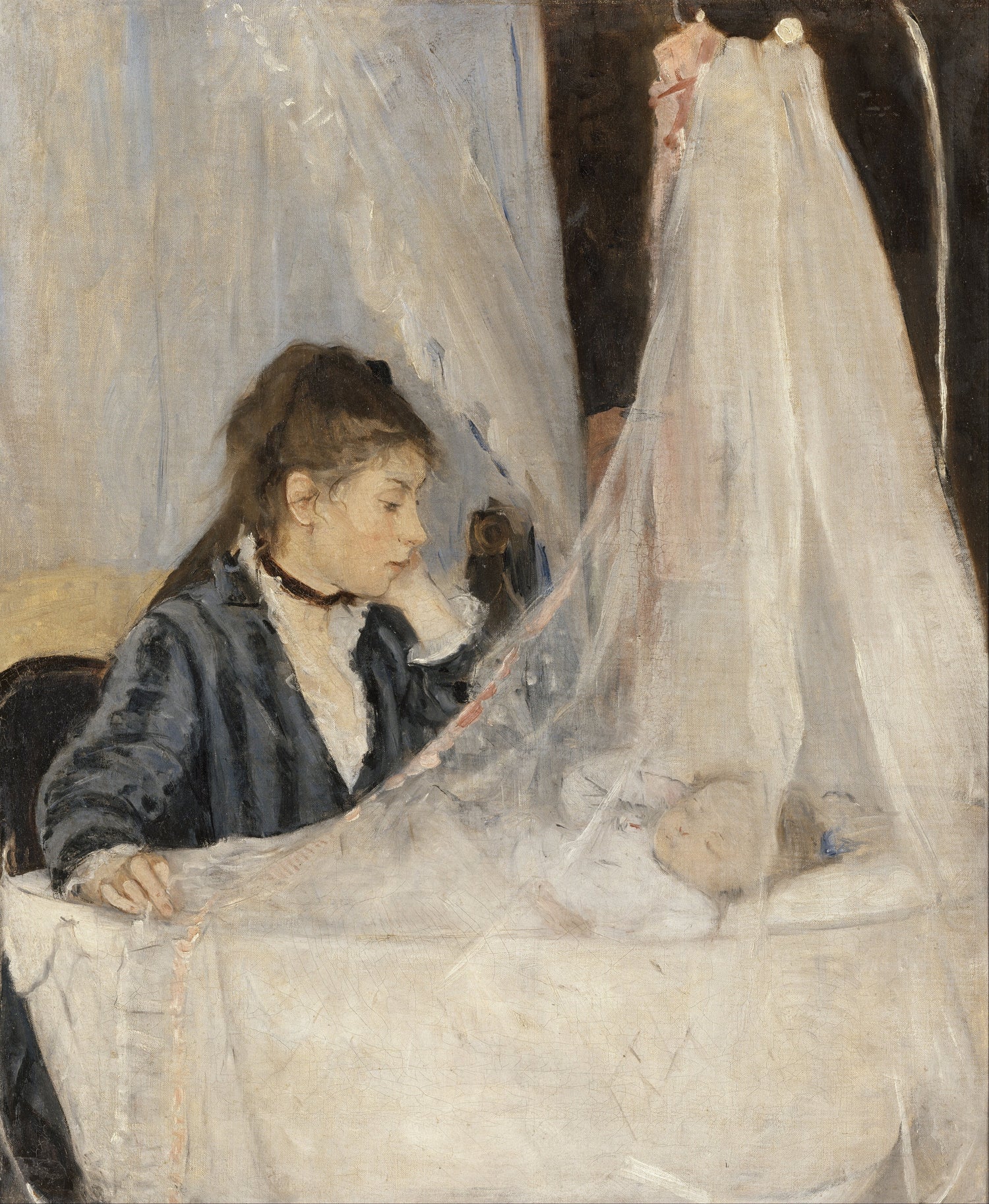 Berthe_Morisot_-_The_Cradle - Oil Painting Haven