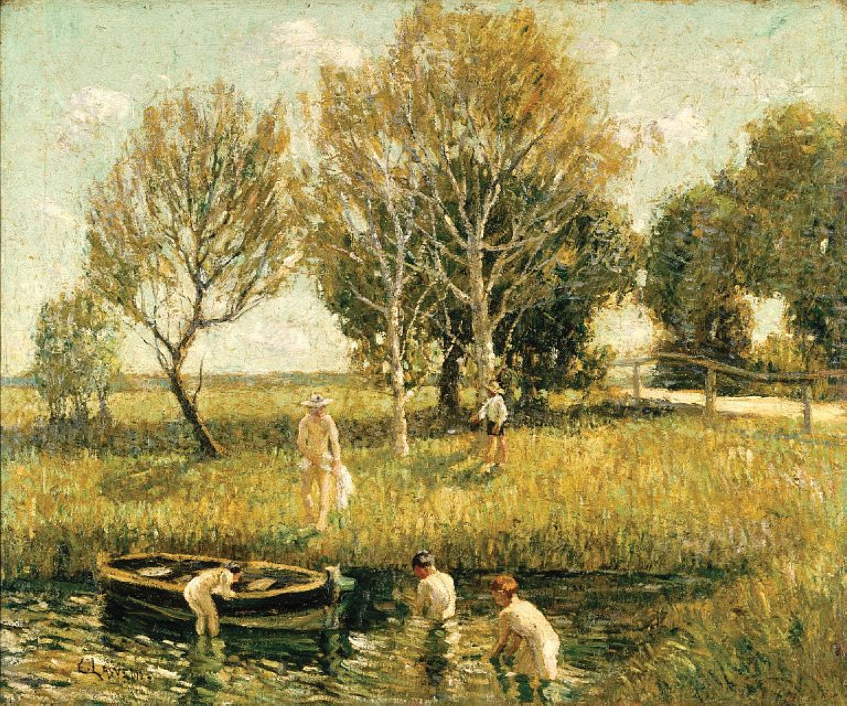 Boys Bathing, 1908-10 - Oil Painting Haven