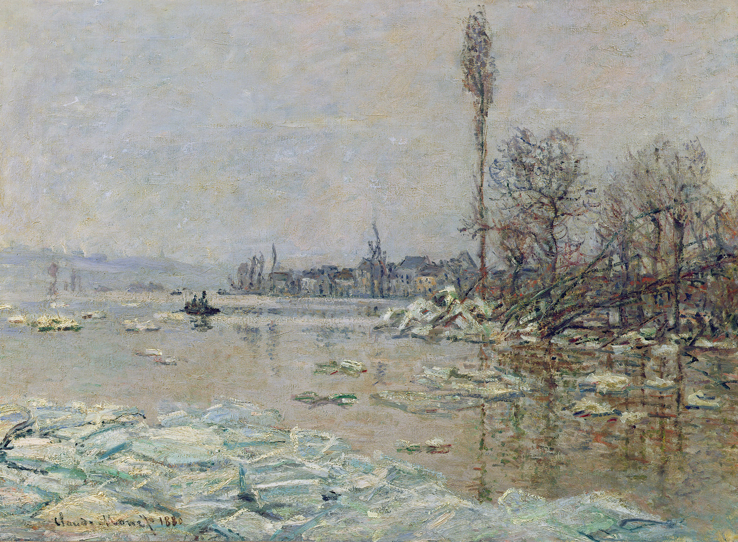 Breakup of Ice, 1880 - Oil Painting Haven