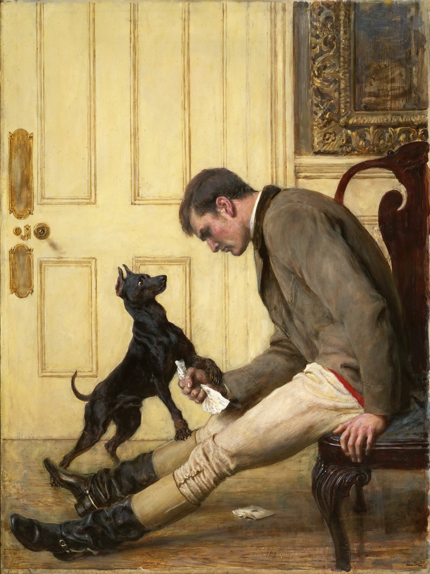 Briton Riviere, English, 1840-1920 -- Jilted - Oil Painting Haven