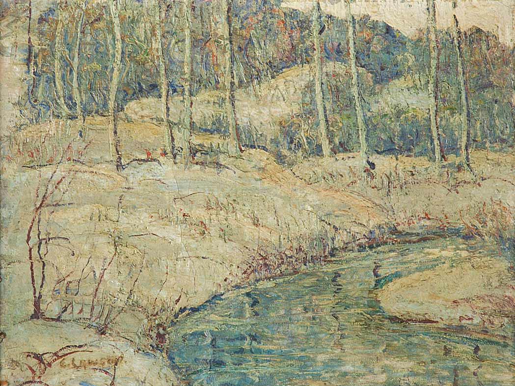 Brook in Winter - Oil Painting Haven