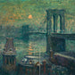 Brooklyn Bridge, 1907-10 - Oil Painting Haven