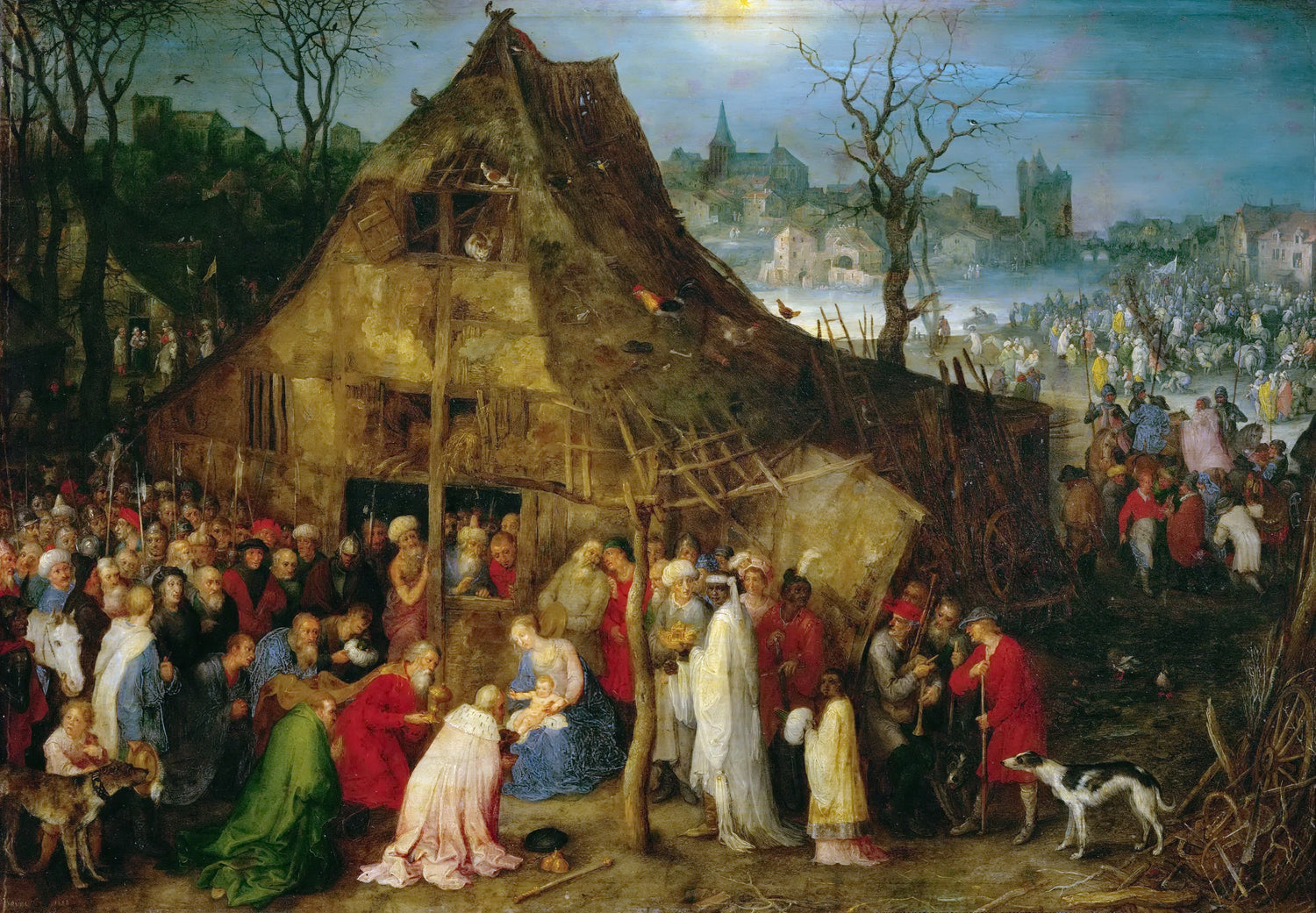 Brueghel, Jan The Elder (1568-1625) -- Поклонение волхвов - Oil Painting Haven