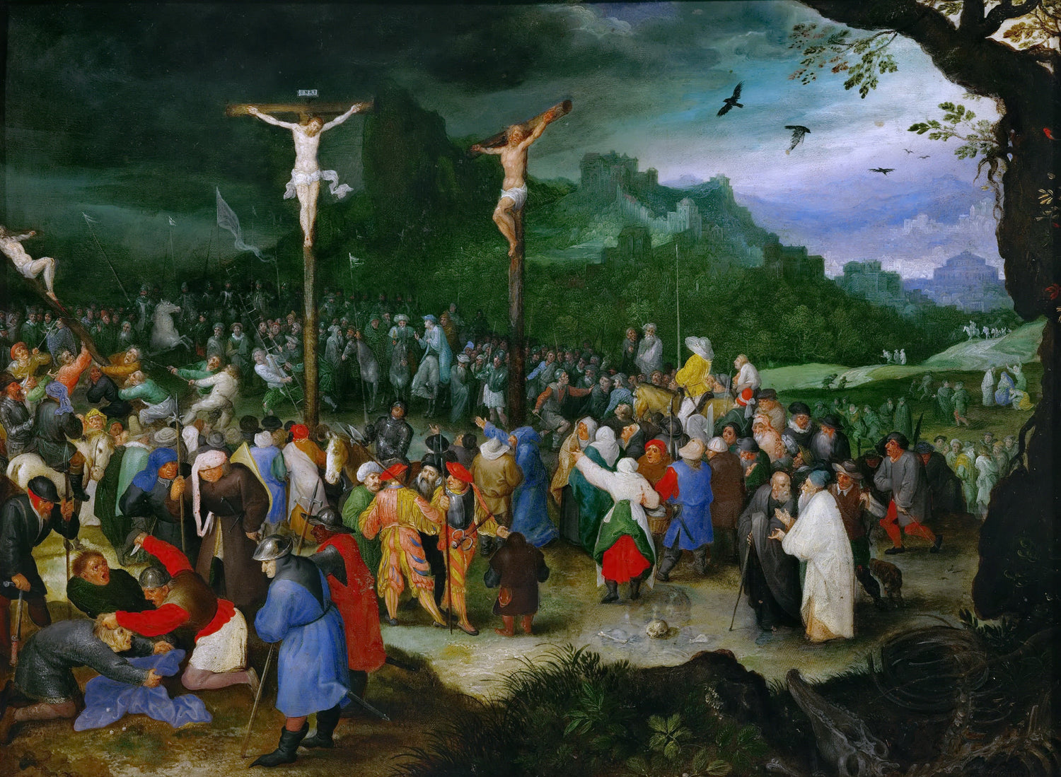 Brueghel, Jan The Elder (1568-1625) -- Распятие - Oil Painting Haven