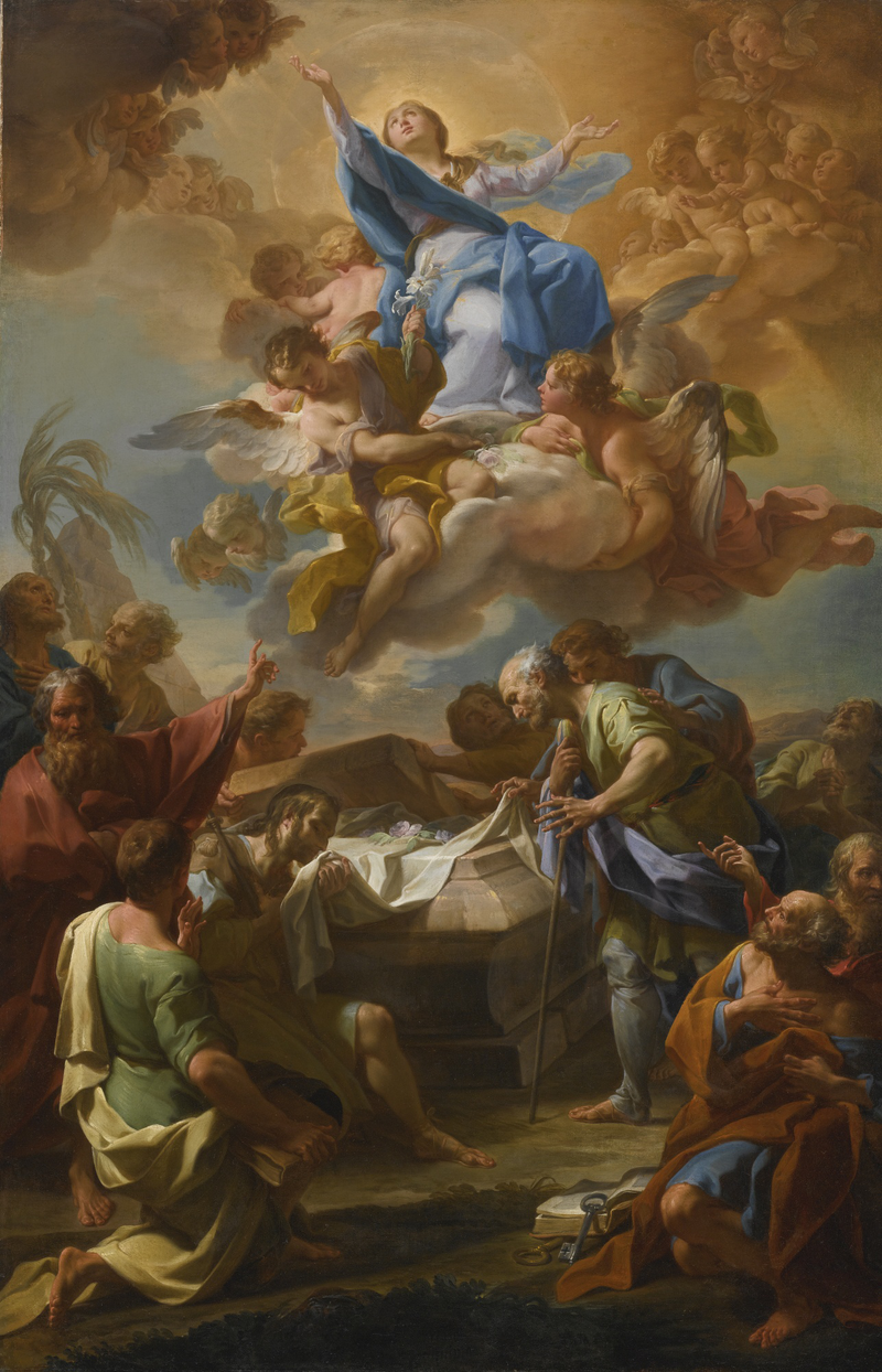 CORRADO GIAQUINTO-ASSUMPTION OF THE VIRGIN - Oil Painting Haven Oil Painting Haven