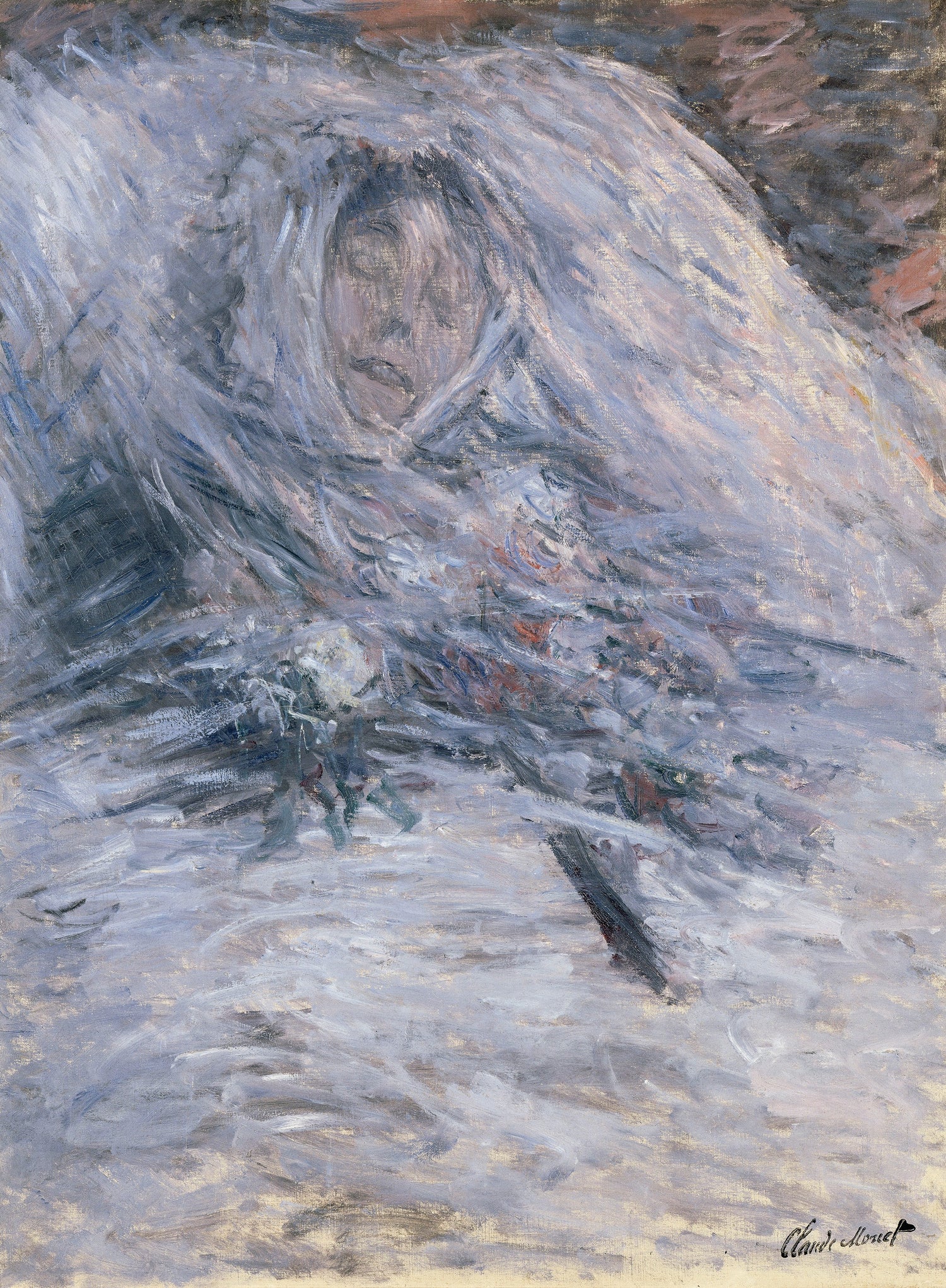 Camille Monet on her Deathbed, 1879 - Oil Painting Haven