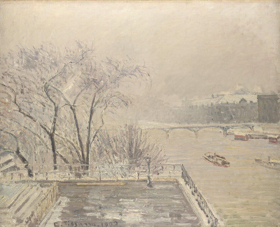 Camille Pissarro - The Louvre under Snow - Oil Painting Haven Oil Painting Haven