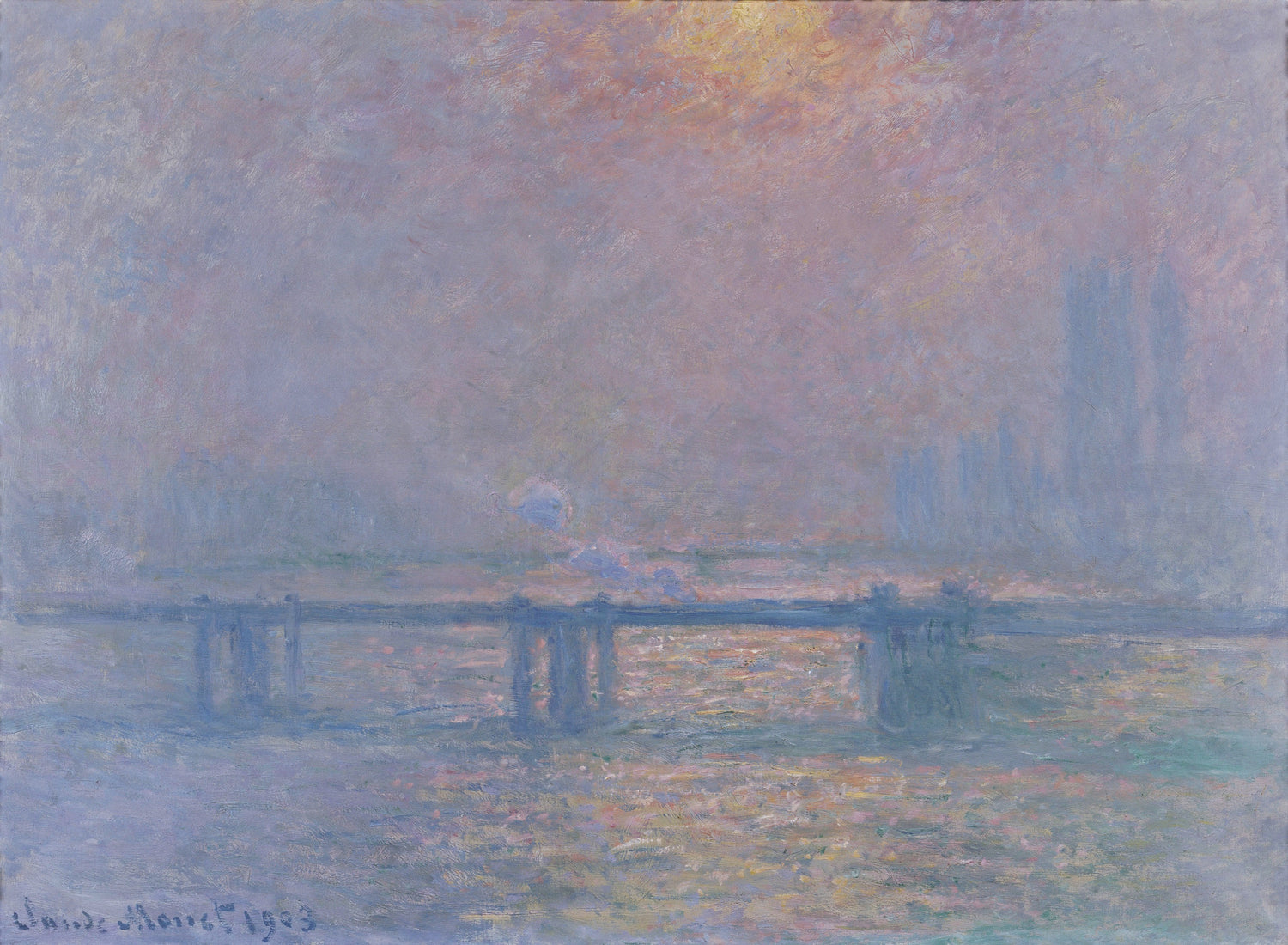 Charing Cross Bridge, The Thames, 1903 - Oil Painting Haven