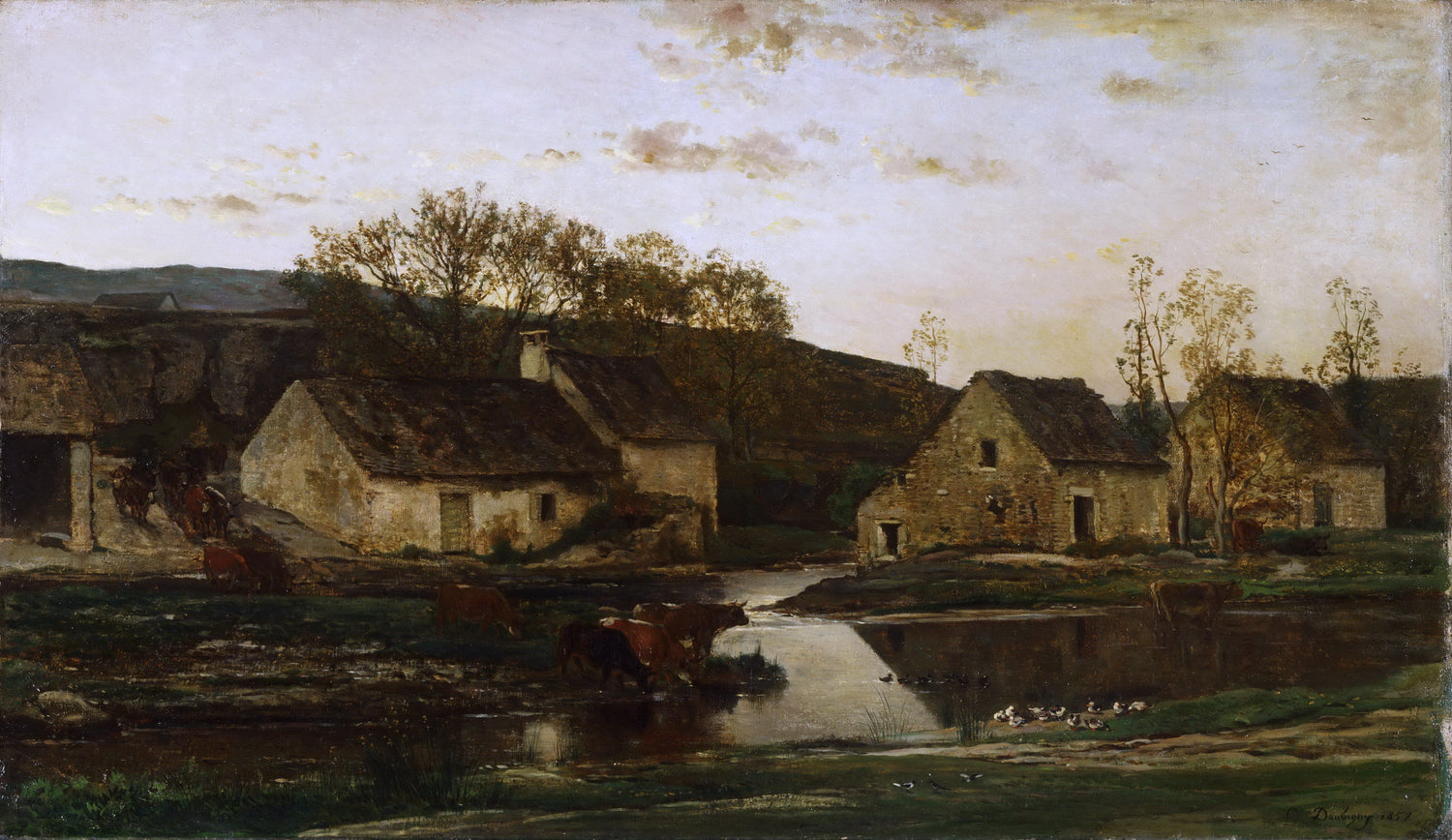 Charles-François Daubigny, French, 1817-1878 -- Mill - Oil Painting Haven