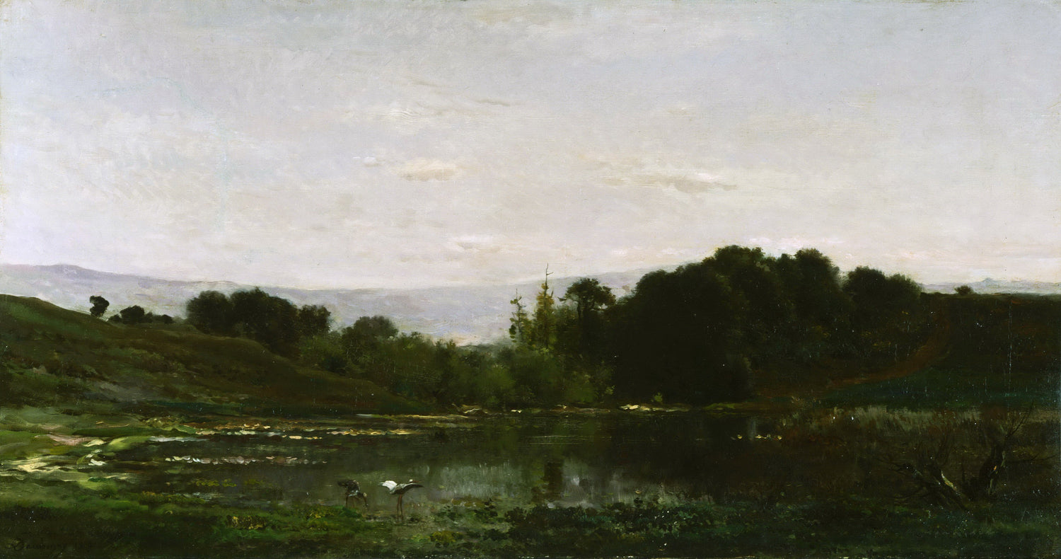 Charles-François Daubigny, French, 1817-1878 -- Solitude - Oil Painting Haven