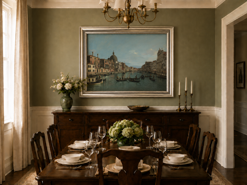 Landscape Oil Painting - Venice Grand Canal