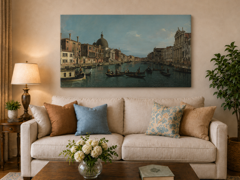 Landscape Oil Painting - Venice Grand Canal