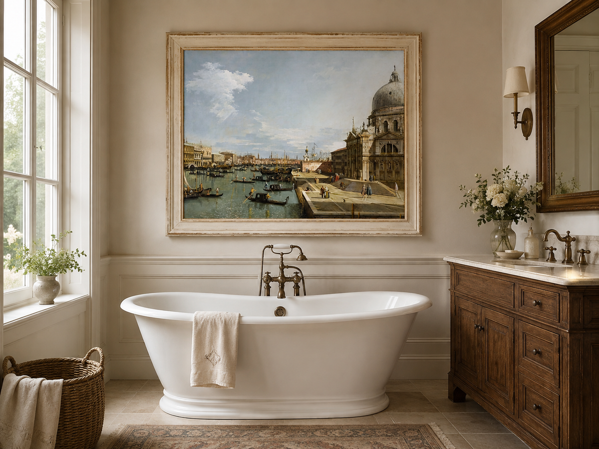 Landscape Oil Painting - Entrance to the Grand Canal, Venice