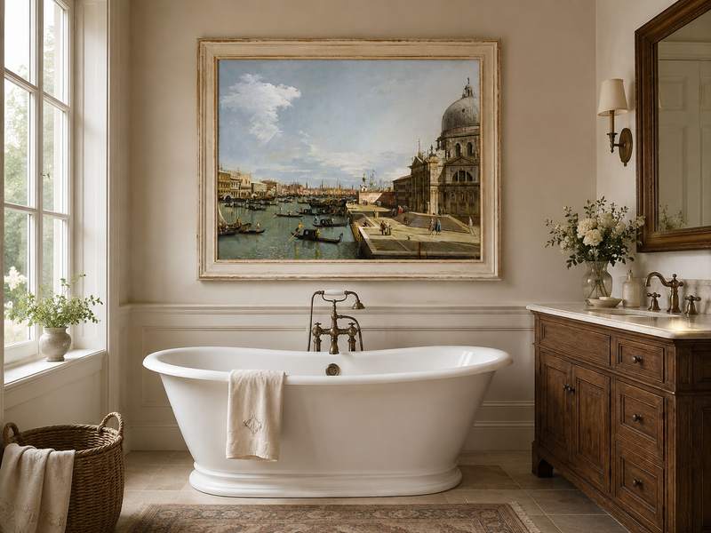 Landscape Oil Painting - Entrance to the Grand Canal, Venice