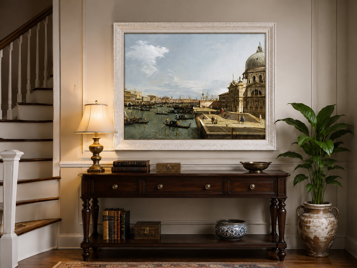 Landscape Oil Painting - Entrance to the Grand Canal, Venice