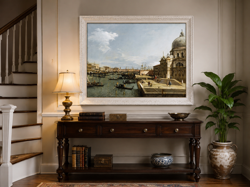 Landscape Oil Painting - Entrance to the Grand Canal, Venice