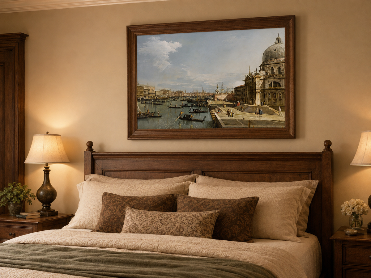 Landscape Oil Painting - Entrance to the Grand Canal, Venice