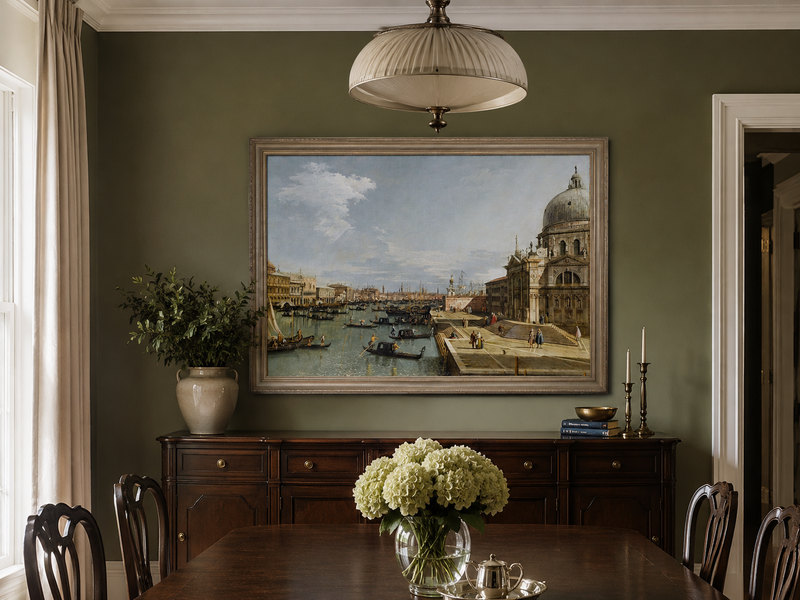 Landscape Oil Painting - Entrance to the Grand Canal, Venice