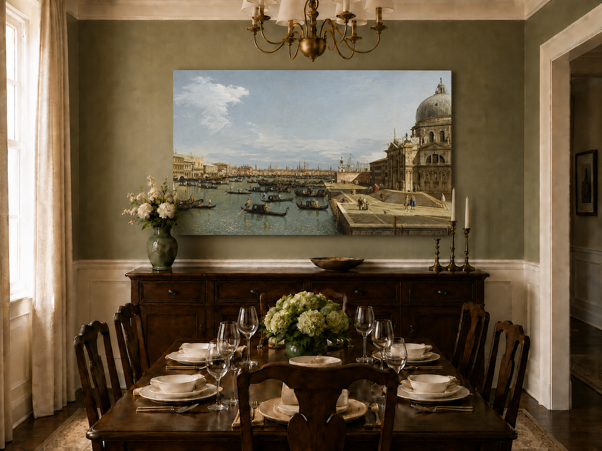 Landscape Oil Painting - Entrance to the Grand Canal, Venice