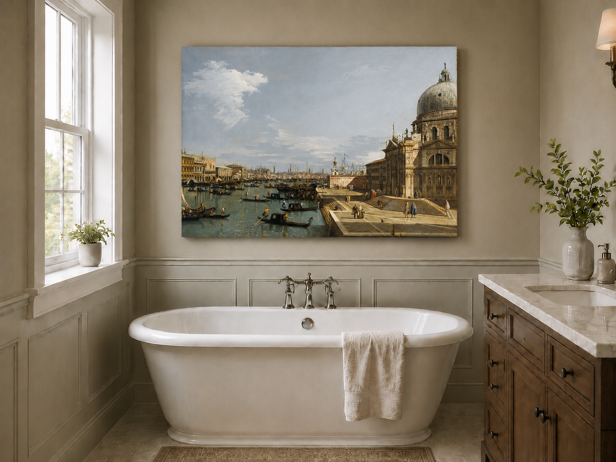 Landscape Oil Painting - Entrance to the Grand Canal, Venice