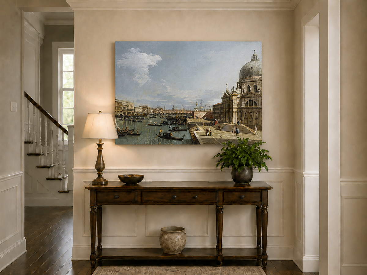 Landscape Oil Painting - Entrance to the Grand Canal, Venice