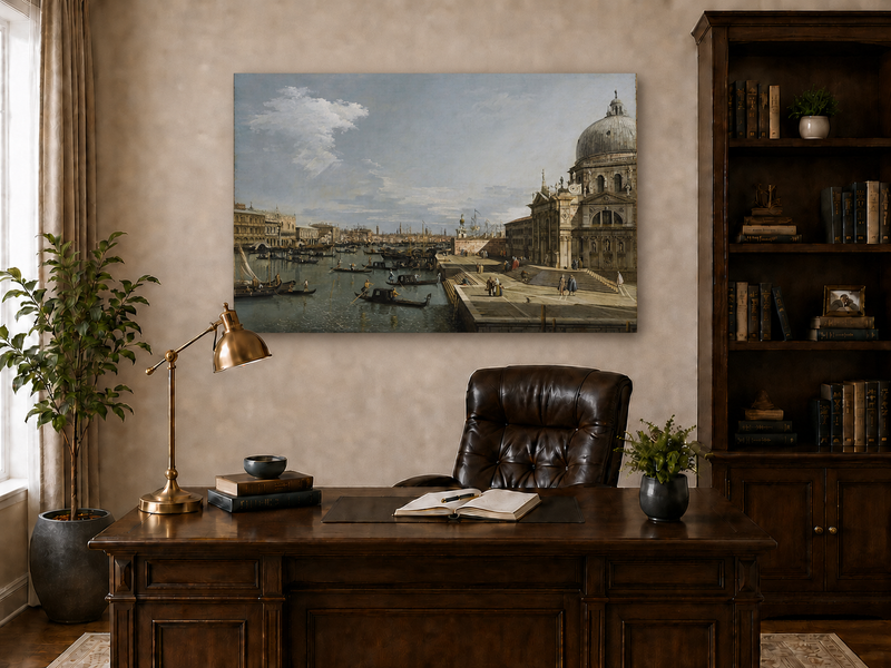 Landscape Oil Painting - Entrance to the Grand Canal, Venice