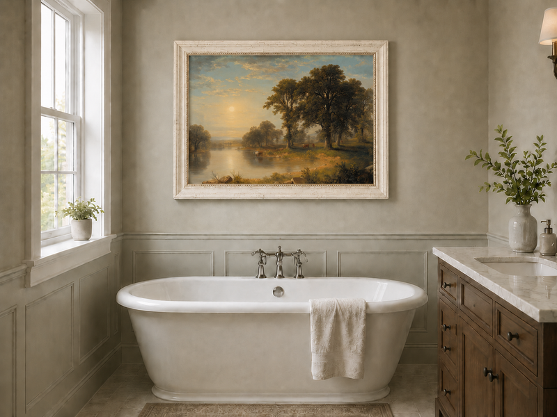 Landscape Oil Painting - Summer Afternoon Wall Art