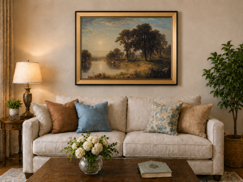 Landscape Oil Painting - Summer Afternoon Wall Art