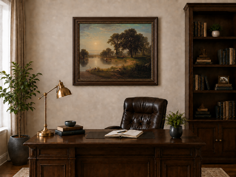 Landscape Oil Painting - Summer Afternoon Wall Art