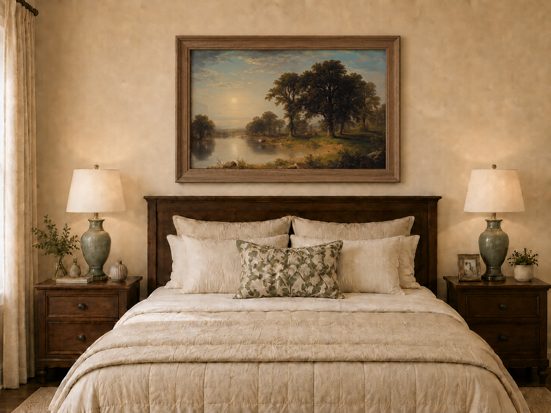 Landscape Oil Painting - Summer Afternoon Wall Art