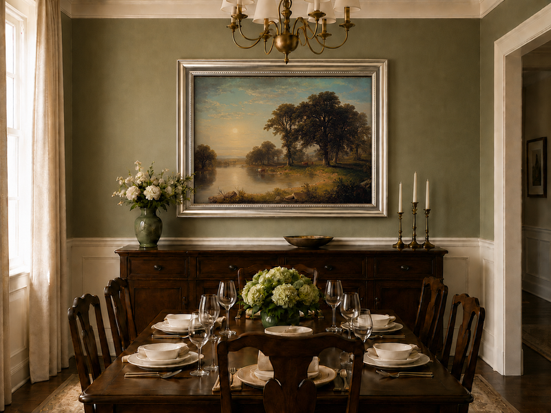 Landscape Oil Painting - Summer Afternoon Wall Art
