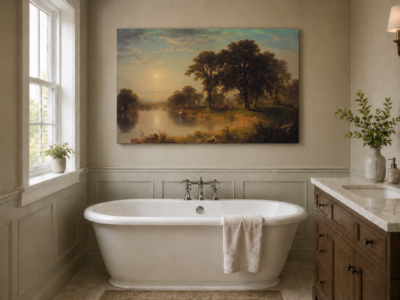 Landscape Oil Painting - Summer Afternoon Wall Art