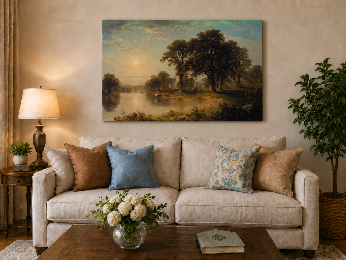 Landscape Oil Painting - Summer Afternoon Wall Art