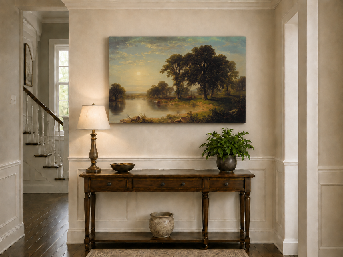 Landscape Oil Painting - Summer Afternoon Wall Art