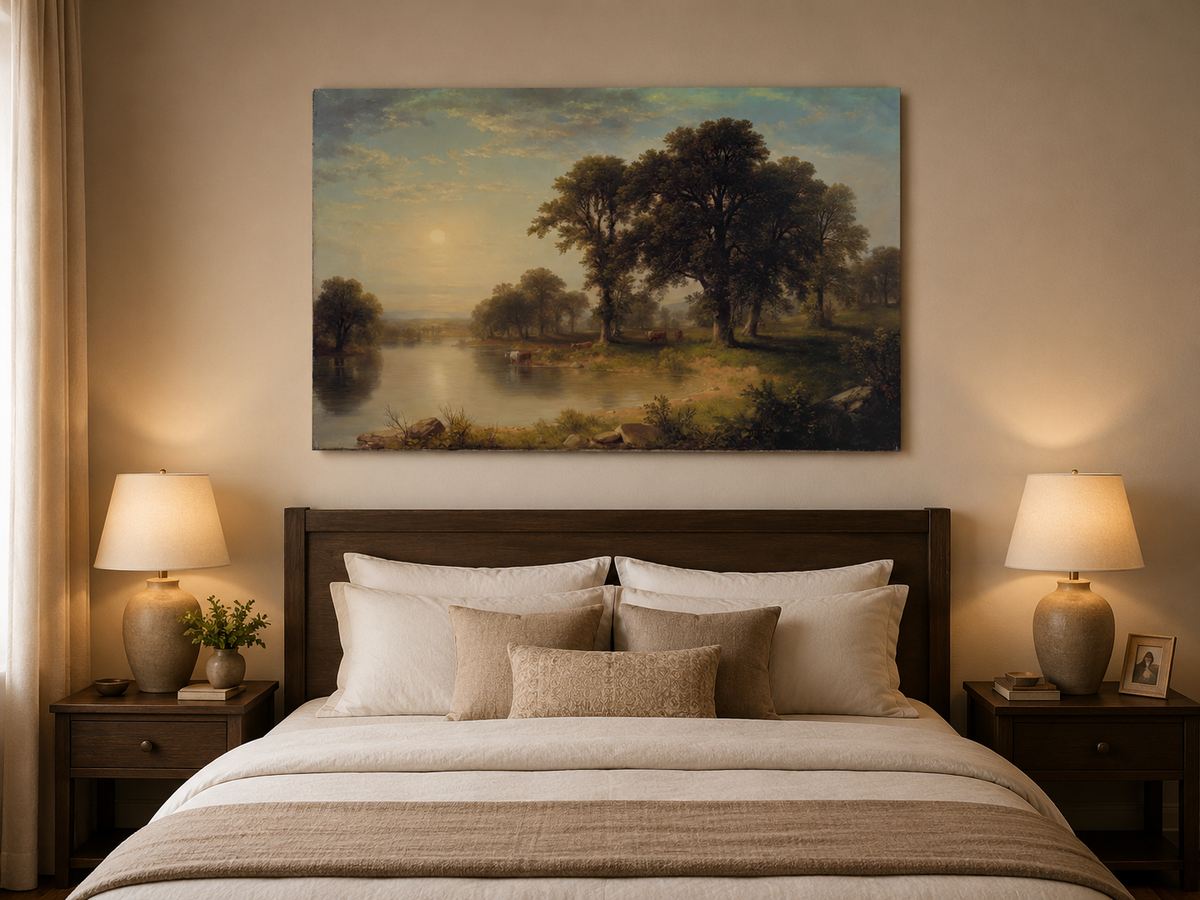 Landscape Oil Painting - Summer Afternoon Wall Art