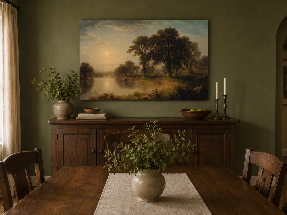 Landscape Oil Painting - Summer Afternoon Wall Art