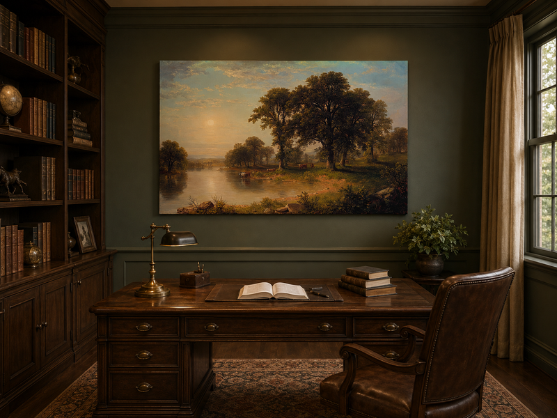 Landscape Oil Painting - Summer Afternoon Wall Art