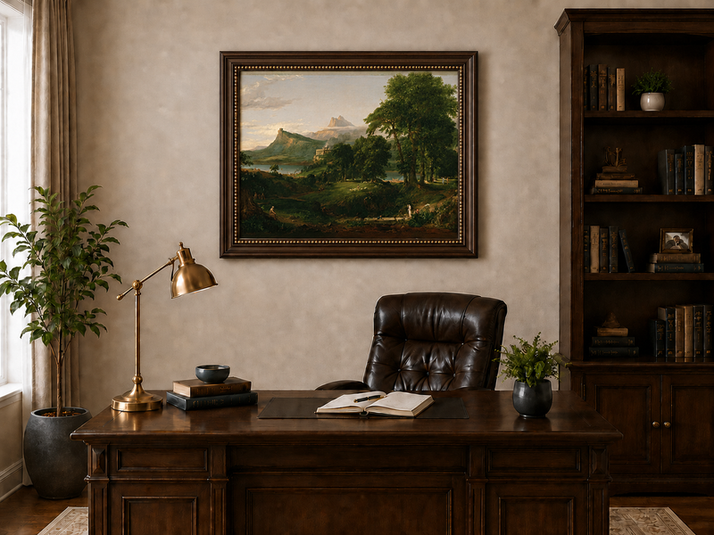 Landscape Oil Painting - Classical Landscape Mountains
