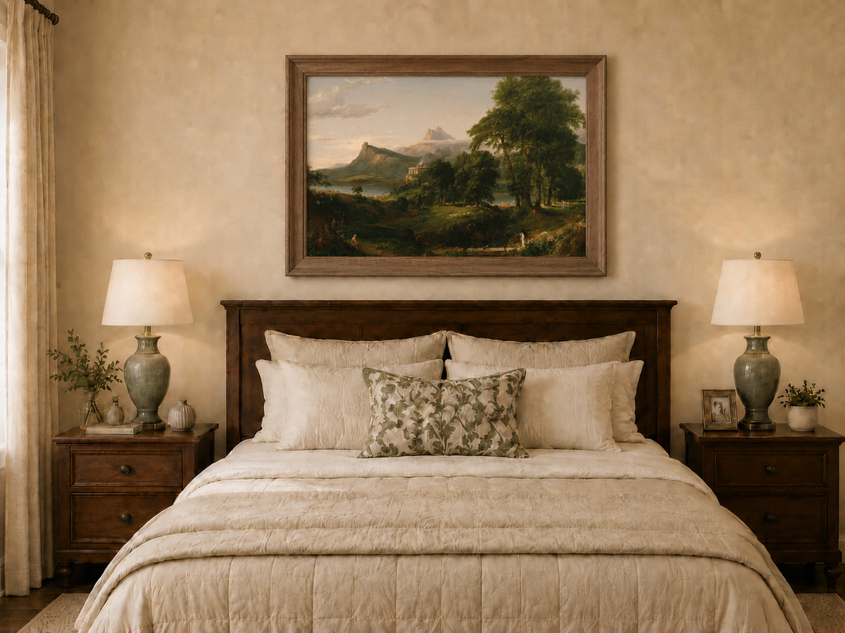 Landscape Oil Painting - Classical Landscape Mountains