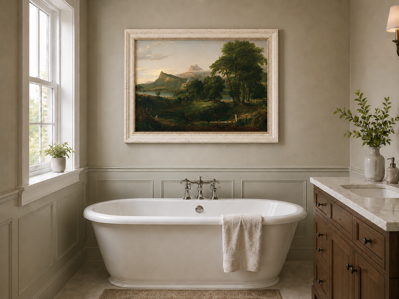 Landscape Oil Painting - Classical Landscape Mountains