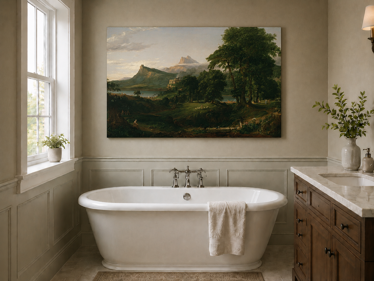 Landscape Oil Painting - Classical Landscape Mountains