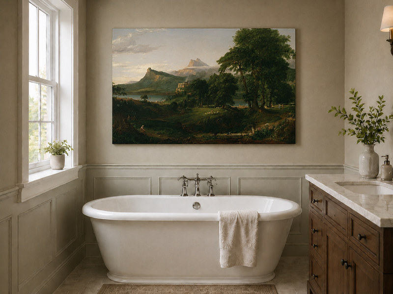 Landscape Oil Painting - Classical Landscape Mountains